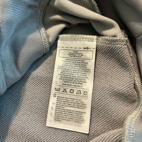 Adidas Men’s Aeroready Light Gray Hoodie Size M - Picture 8 of 8